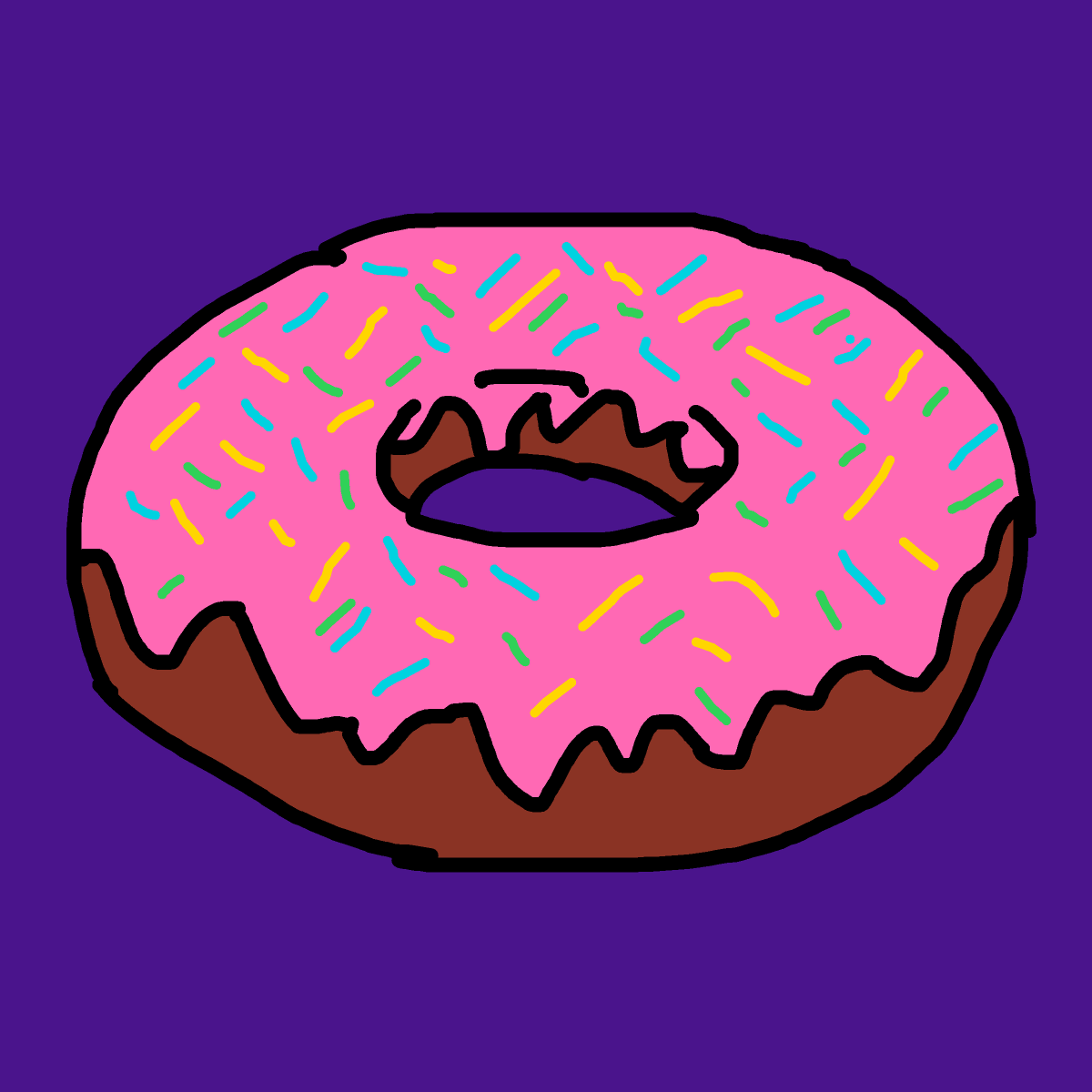 Donut drawing by dan