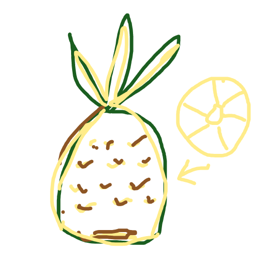 Pineapple drawing by pearl-jade-heart