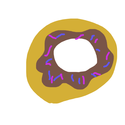 Donut drawing by ink-just-wizard