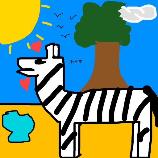 Zebra drawing by marcool