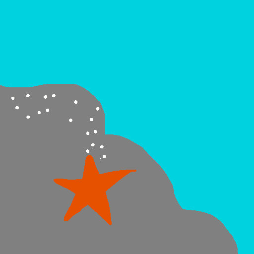 Starfish drawing by pancakes palette