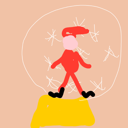Snow Globe drawing by pearl-warm-king