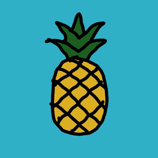 Pineapple drawing by Guardianoflives