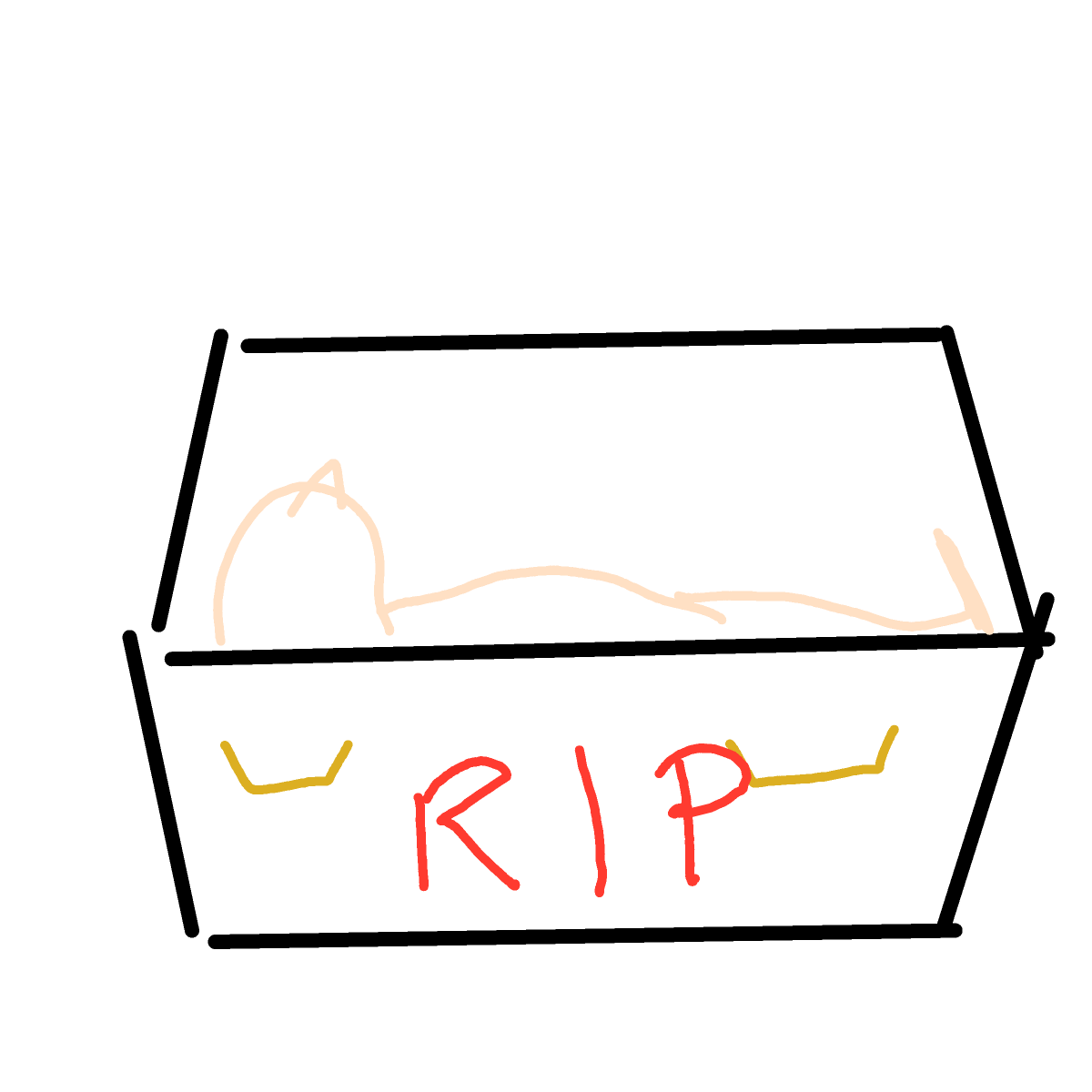 Coffin drawing by coal-mild-peace