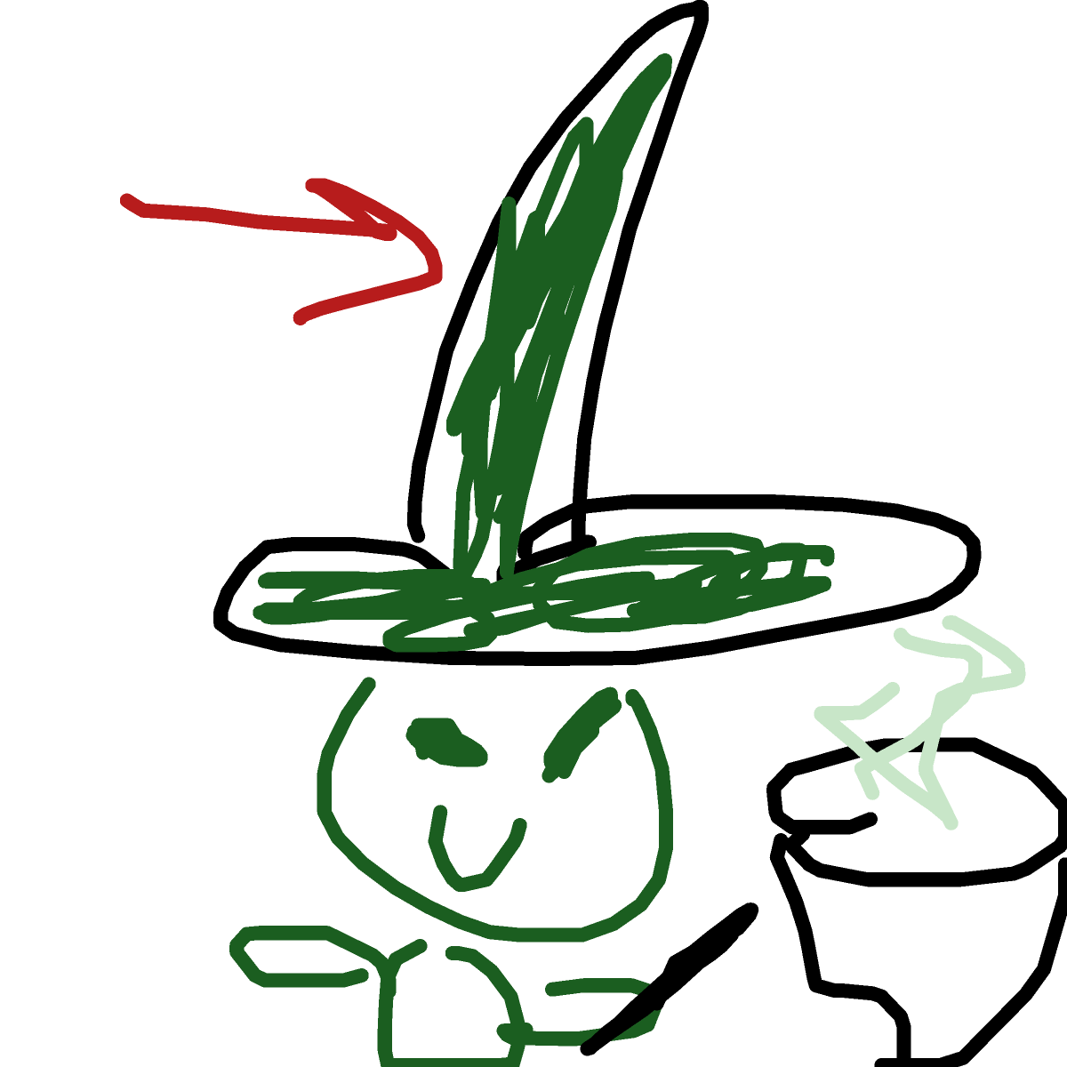 Witch Hat drawing by light-jade-pride