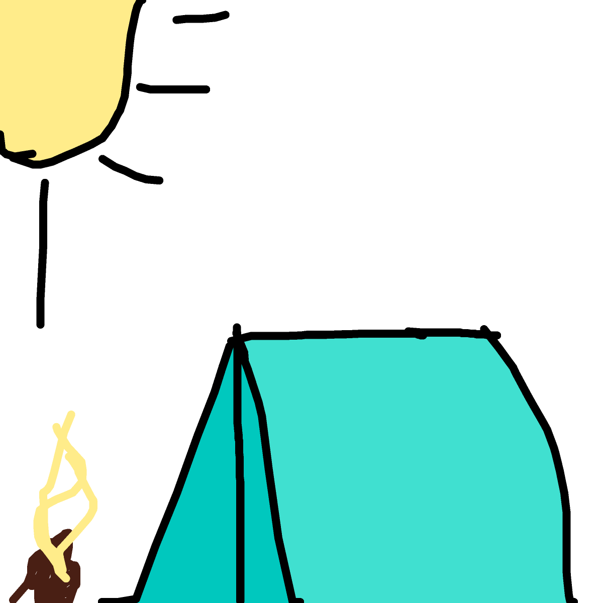 Tent drawing by cooldogcuh