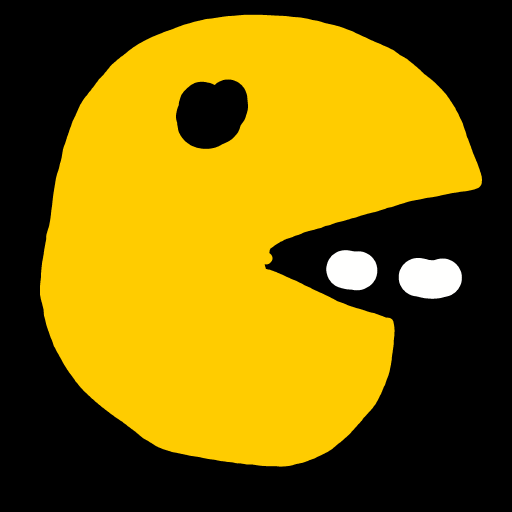 Pac-Man drawing by Dyllie
