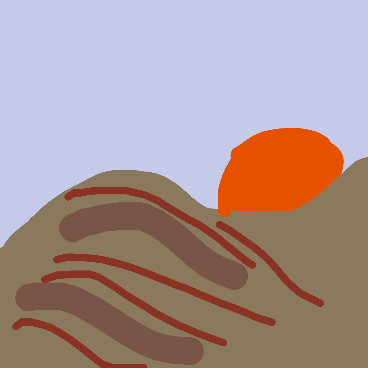 Desert drawing by flat-pure-drawer