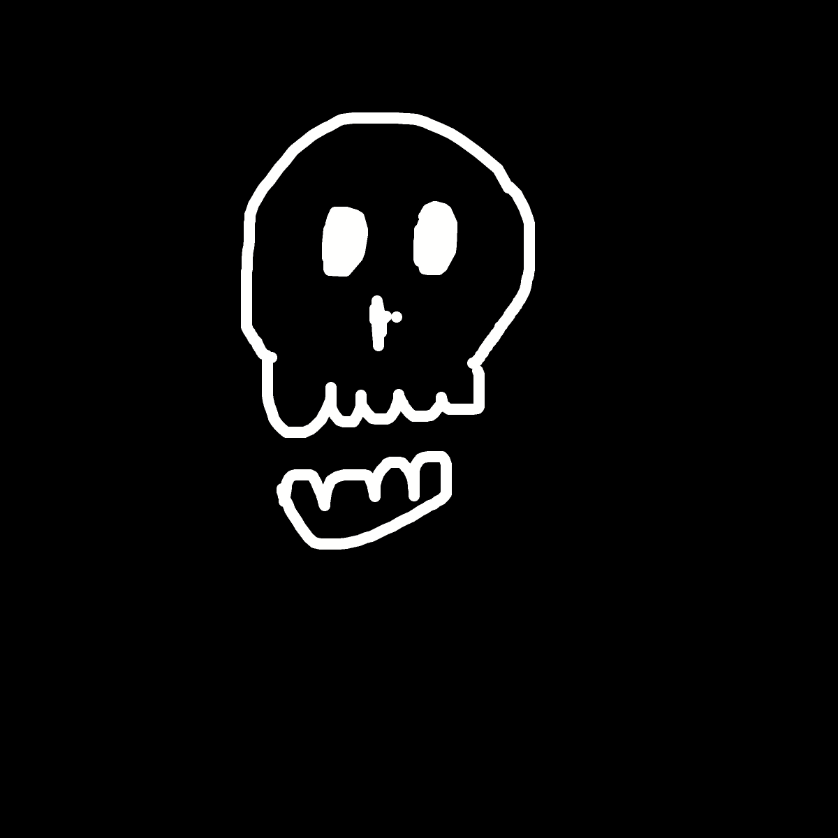 Skull drawing by hard-amber-void