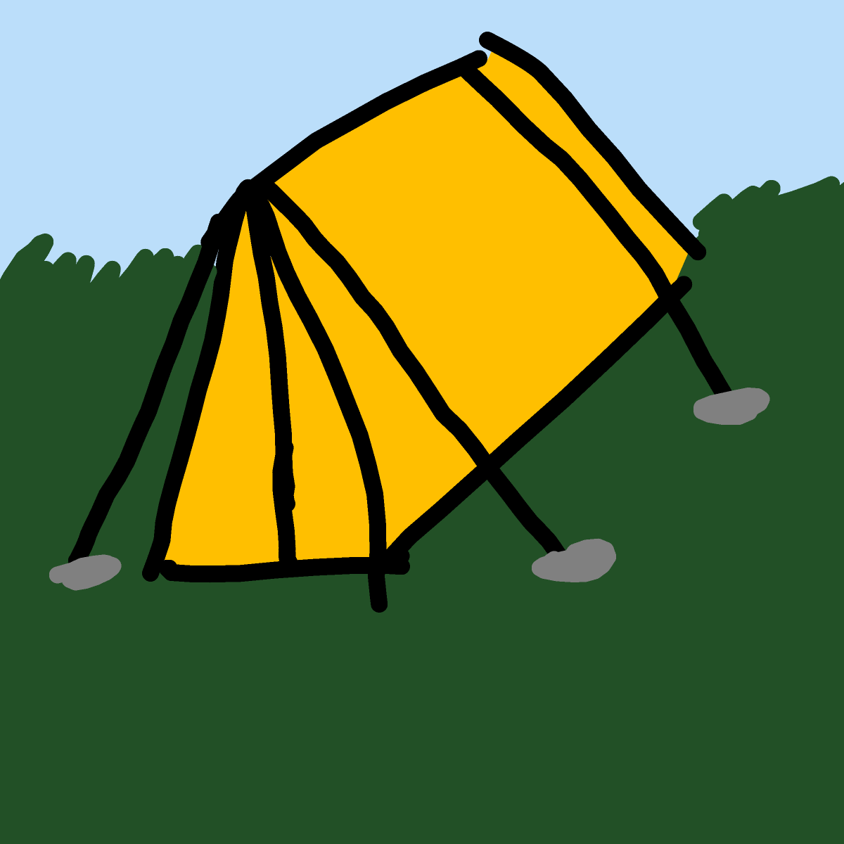 Tent drawing by Juliezzz