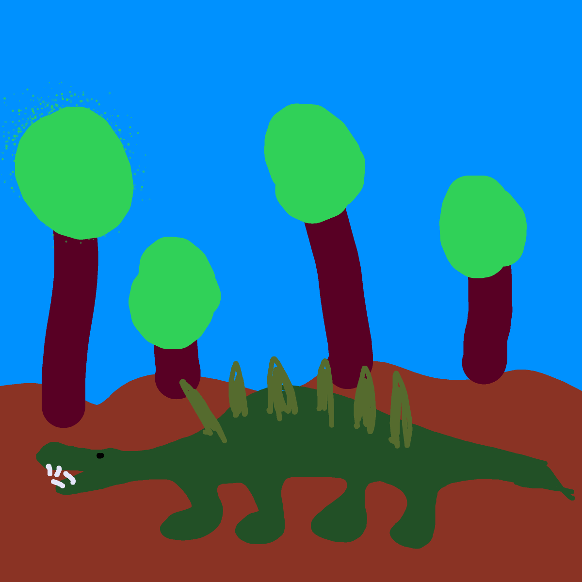 Stegosaurus drawing by harryw