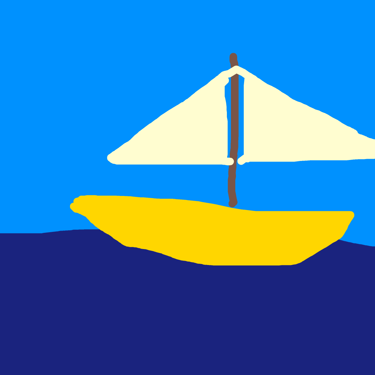 Sailboat drawing by dark-clear-force