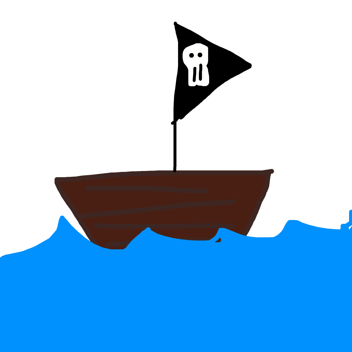 Boat drawing by clear-cyan-drive