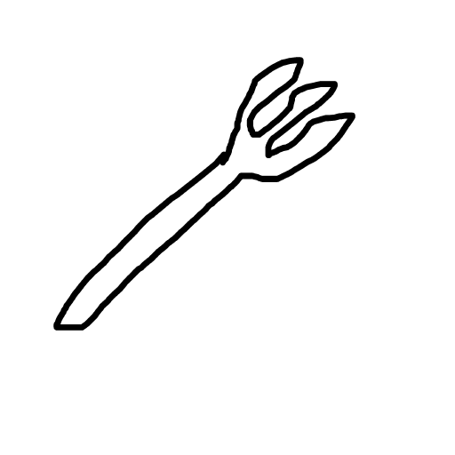 Fork drawing by edge-prime-rogue