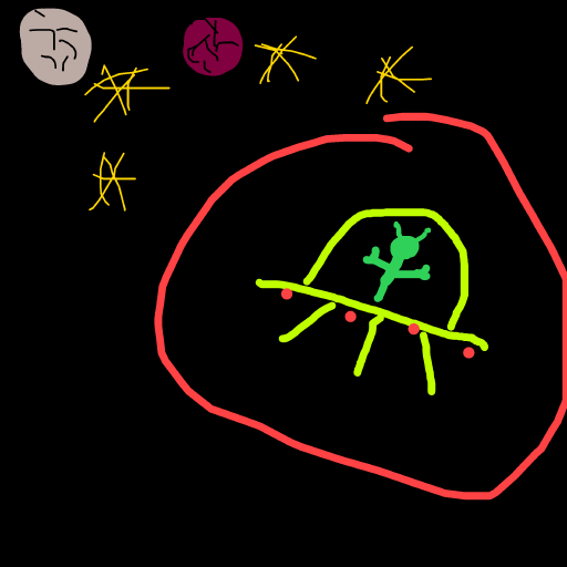 UFO drawing by dan