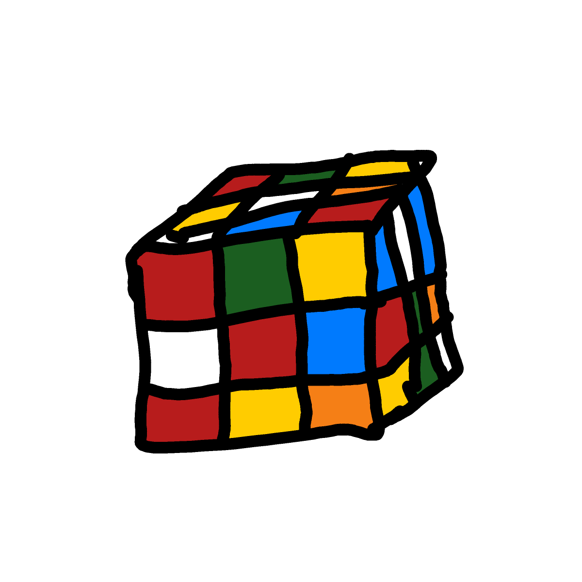Rubik's Cube drawing by MoDarsot