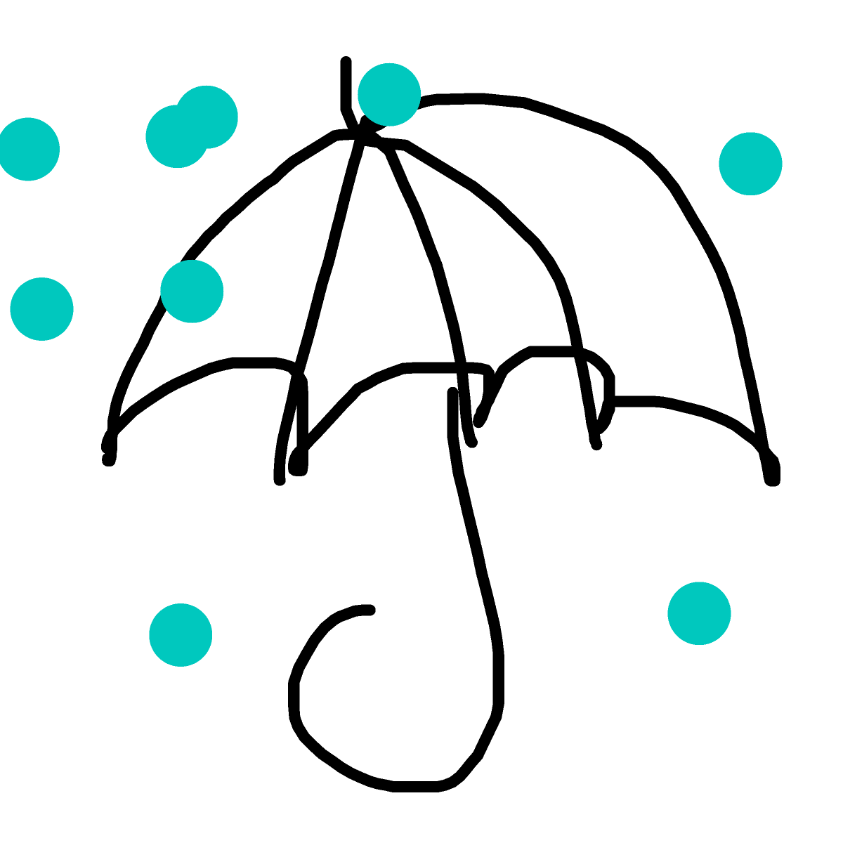 Umbrella drawing by grou