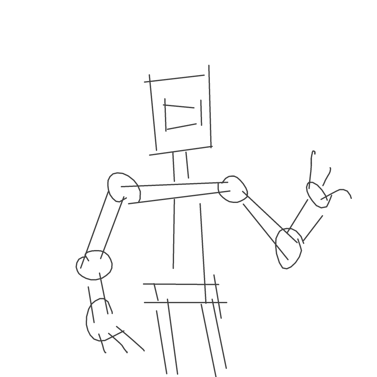 Robot drawing by mjolnirbear