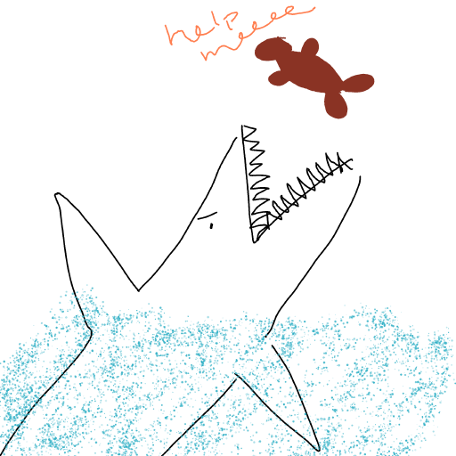 Shark drawing by Shandi