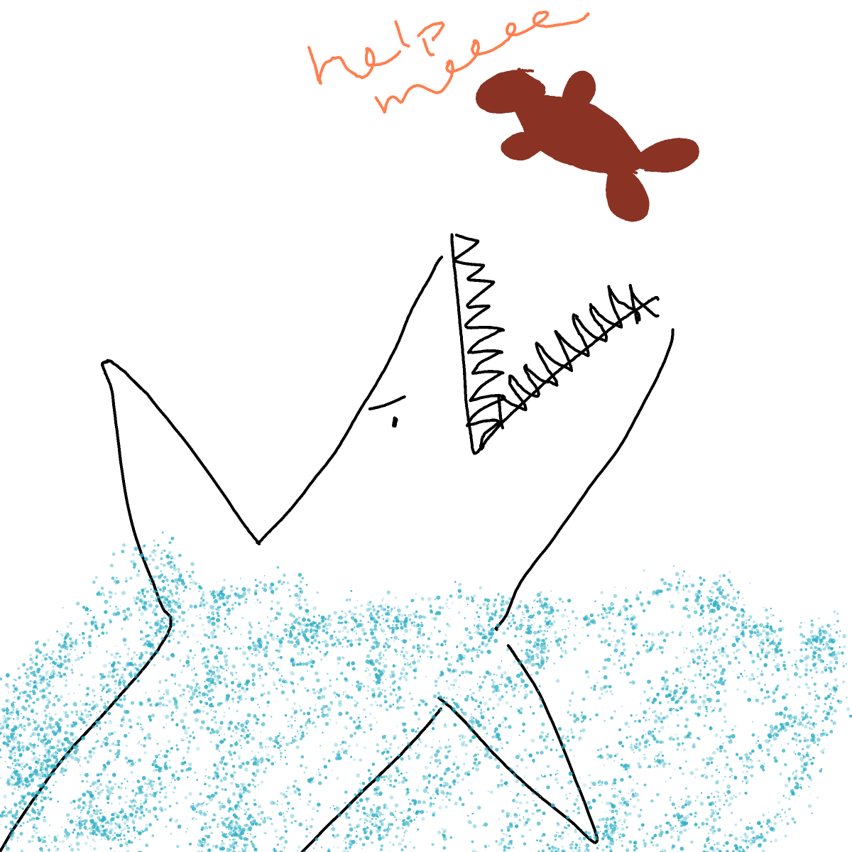 Shark drawing by Shandi