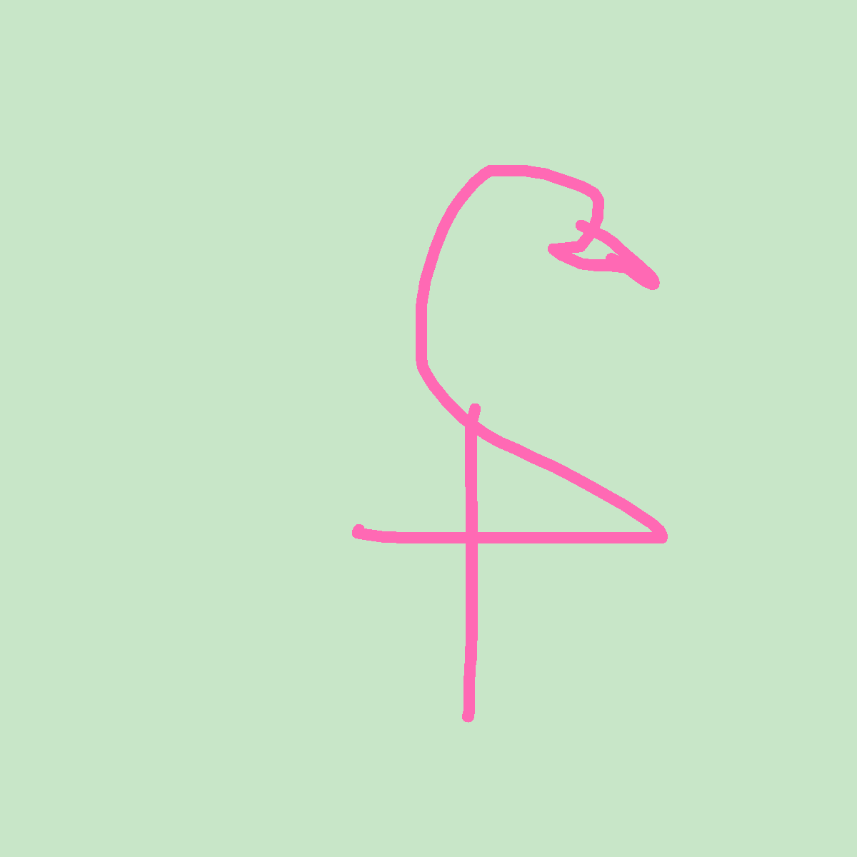 Flamingo drawing by grou