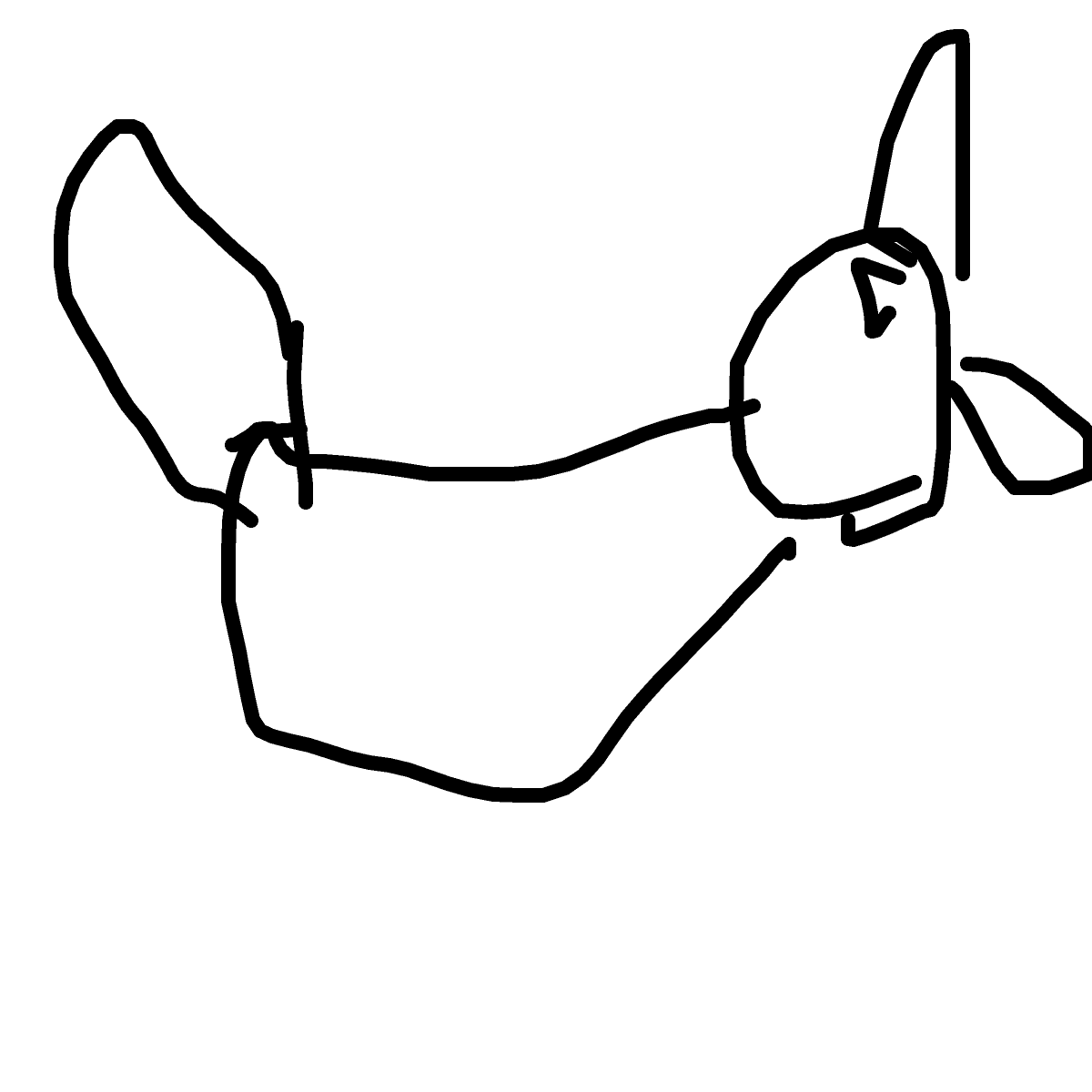 Fox drawing by rich-brass-doodler