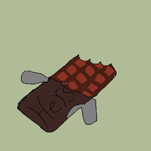 Chocolate drawing by pancakes palette