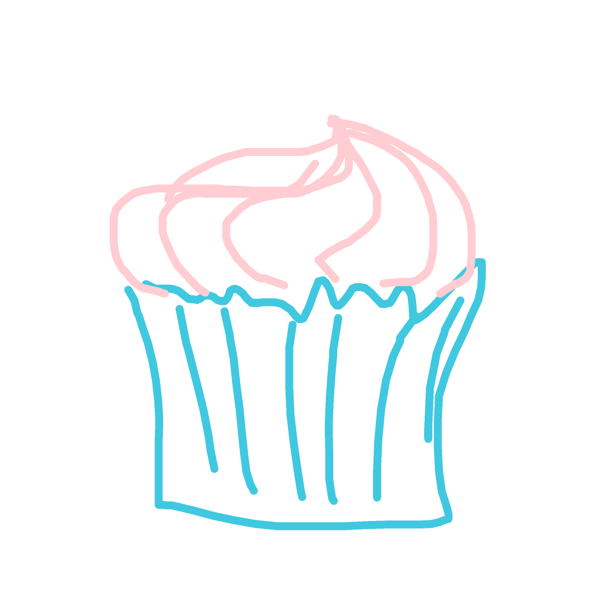 Cupcake drawing by rowan