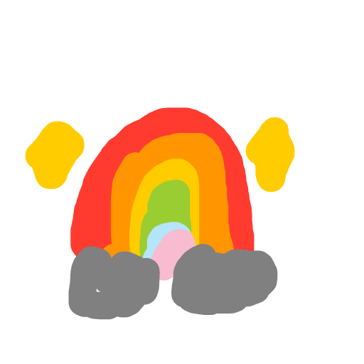 Rainbow drawing by eleanor