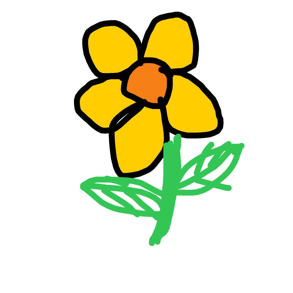 Flower drawing by jukgaa