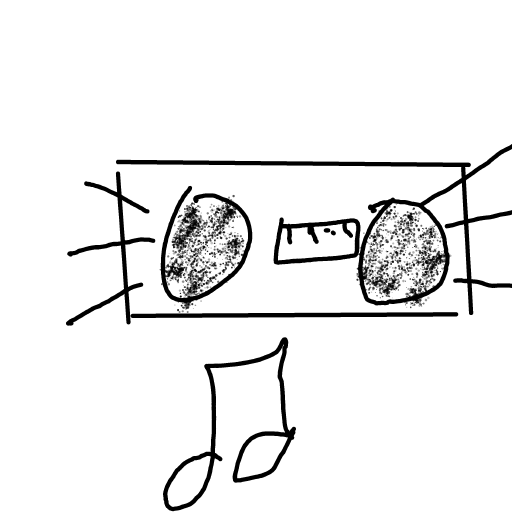 Radio drawing by Shandi