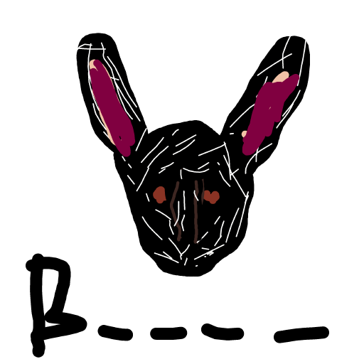 Bunny drawing by Horseeeeeeeeey