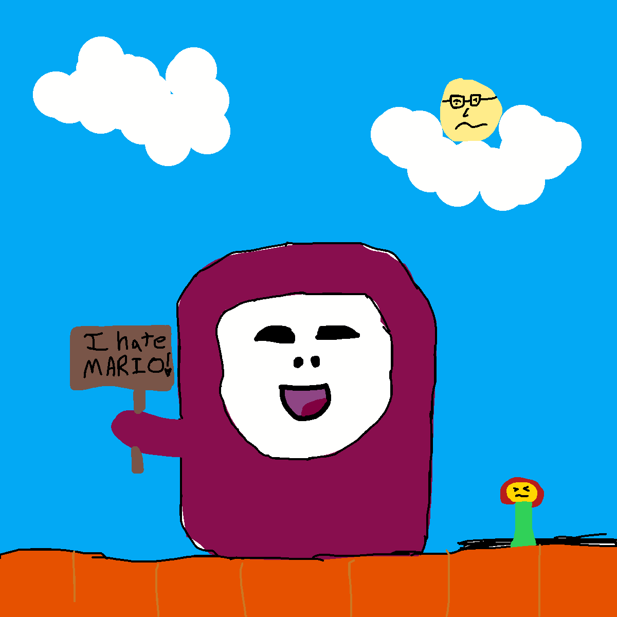 Shy Guy drawing by pancakes palette