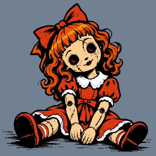Haunted Doll drawing by Guardianoflives