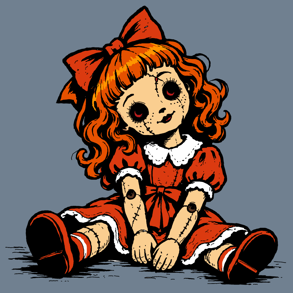 Haunted Doll drawing by Guardianoflives