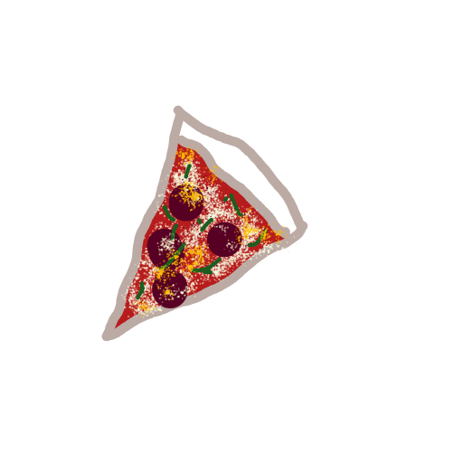 Pizza drawing by Toni27