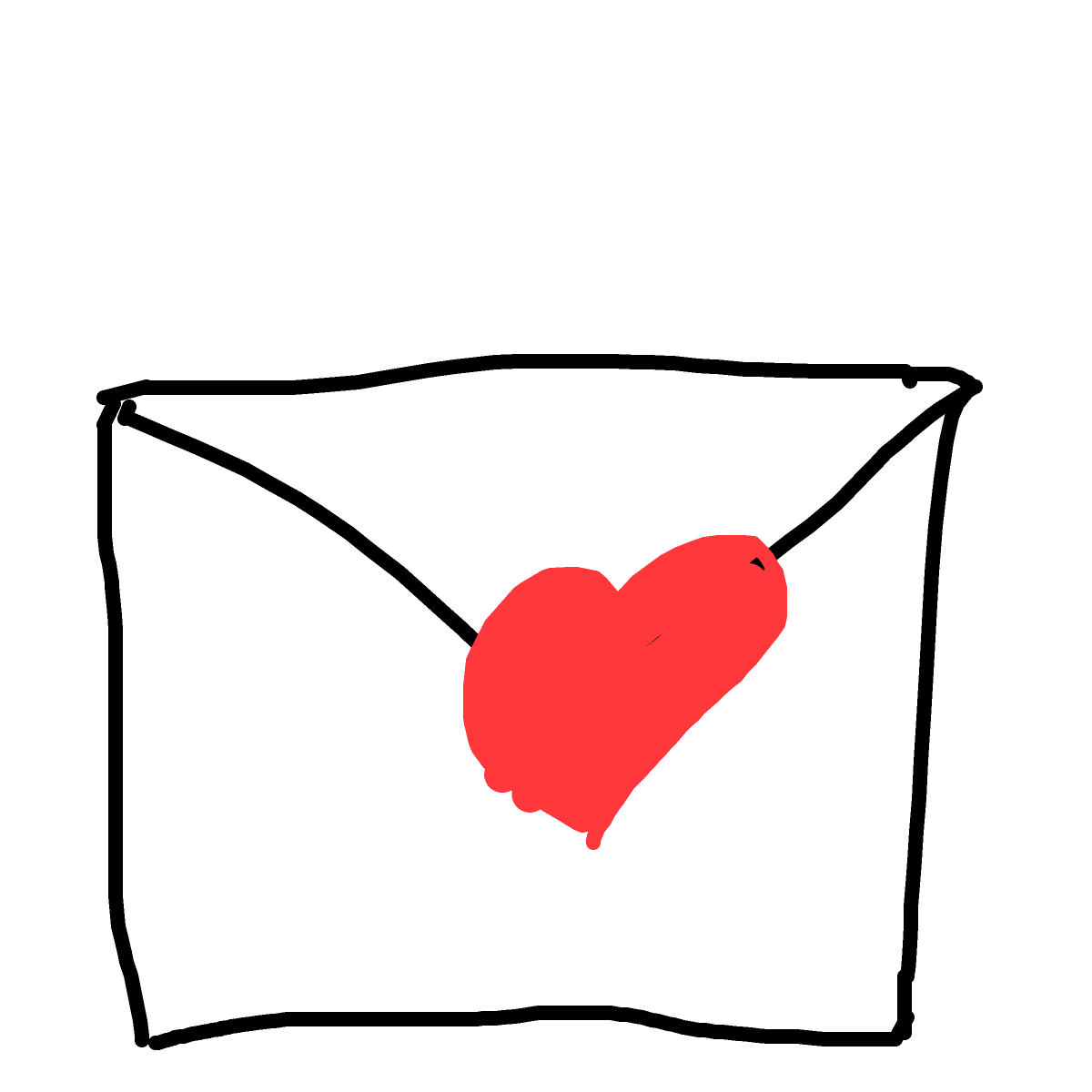 Envelope drawing by bia