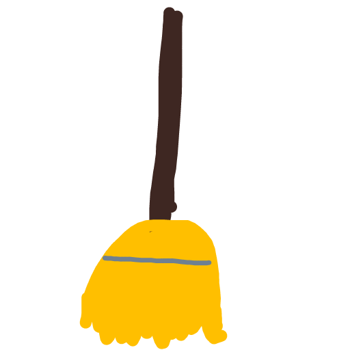 Broom drawing by Bri3