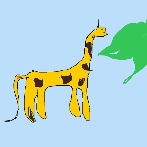 Giraffe drawing by light-jade-pride