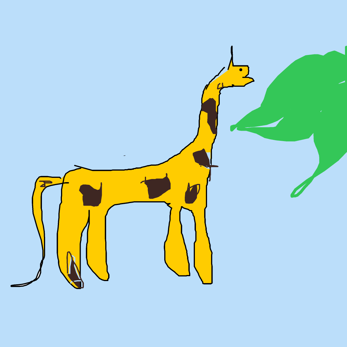 Giraffe drawing by light-jade-pride