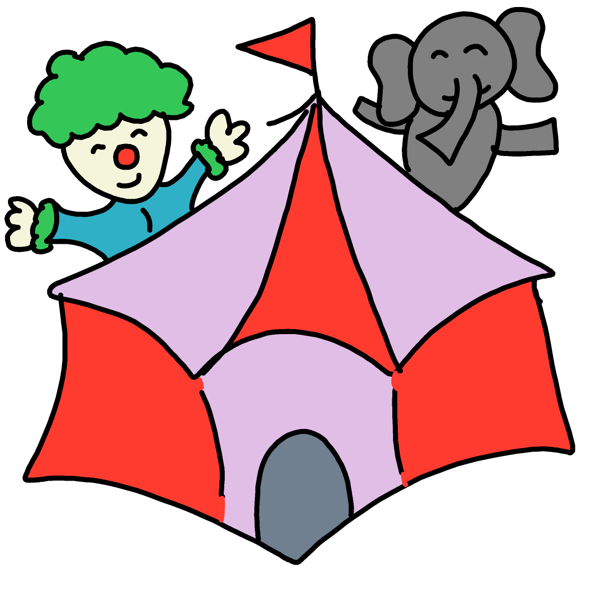 Circus drawing by conn0rr