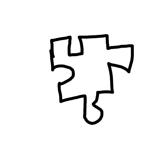 Jigsaw Piece drawing by mega-light-crown