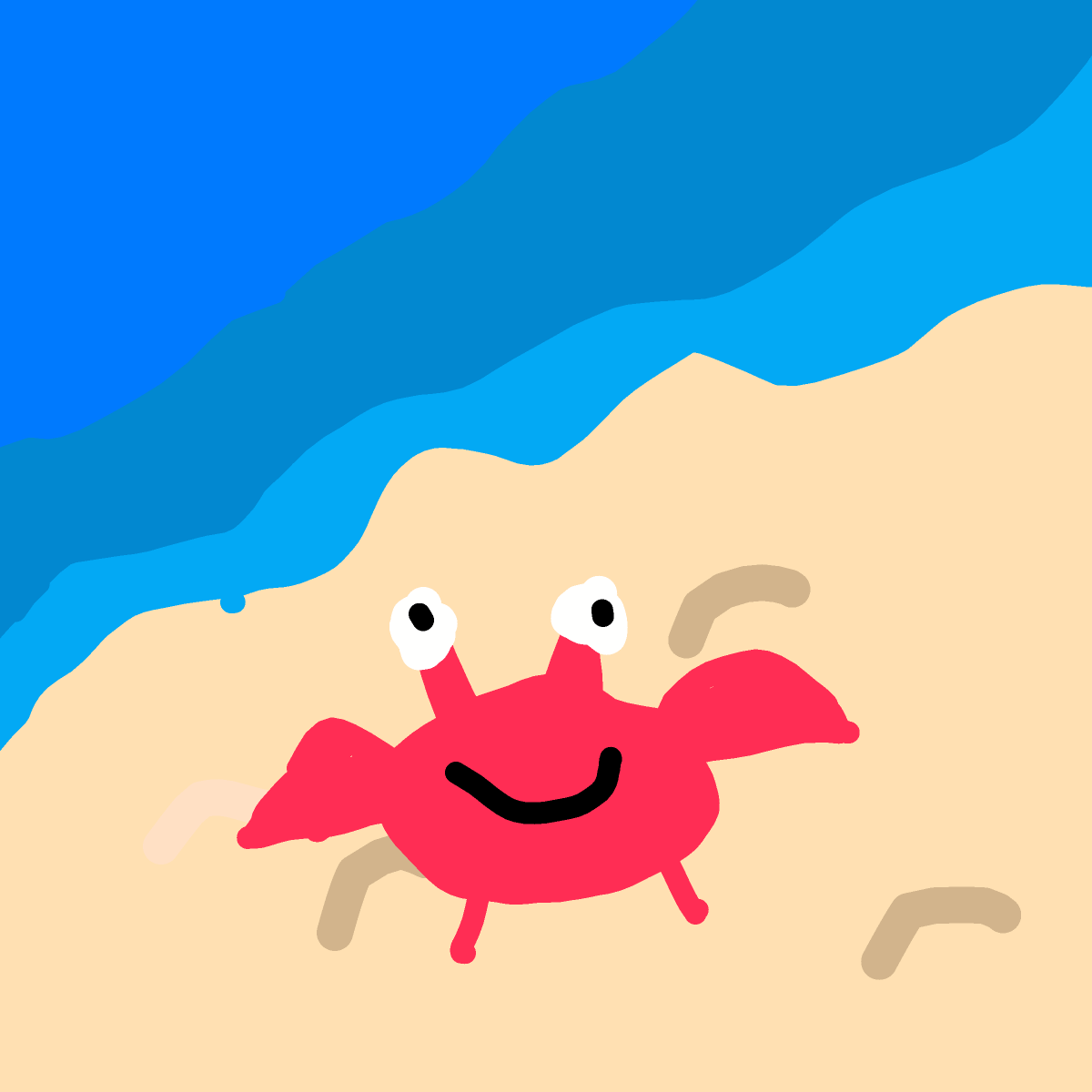Crab drawing by deacspearson