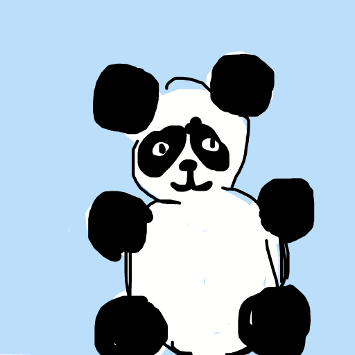 Panda drawing by thatladywhocooks
