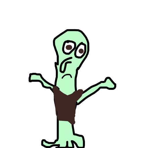Squidward drawing by loddie