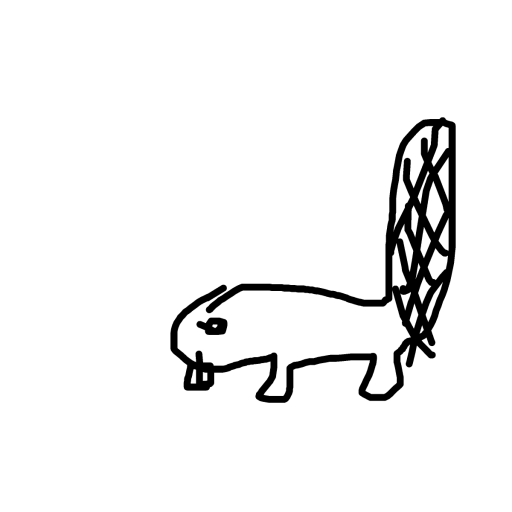 Beaver drawing by rich-bold-mage