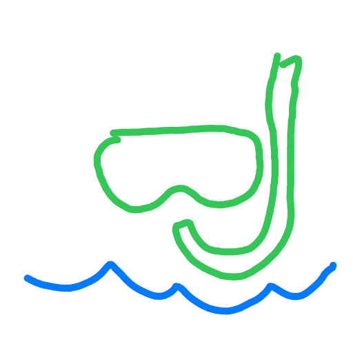Snorkel drawing by pixel-olive-app