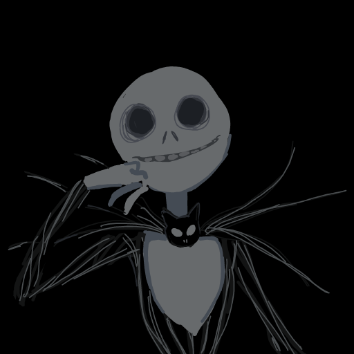 Skellington drawing by loumeister