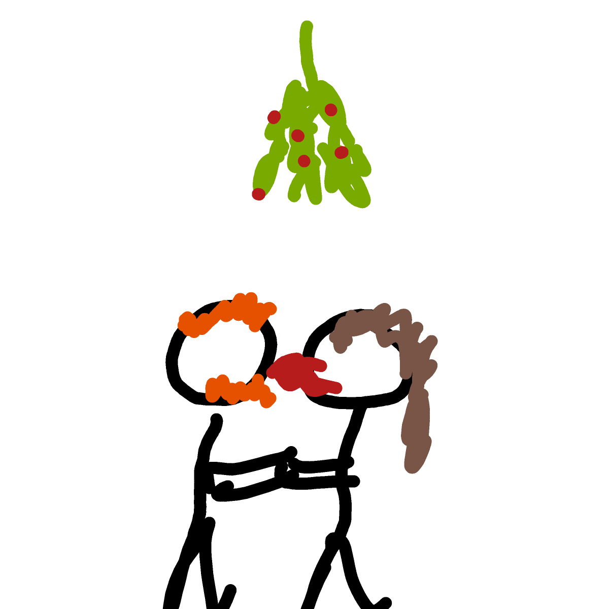 Mistletoe drawing by Mrs O