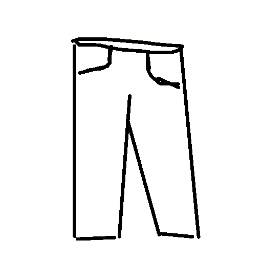 Pants drawing by roymans